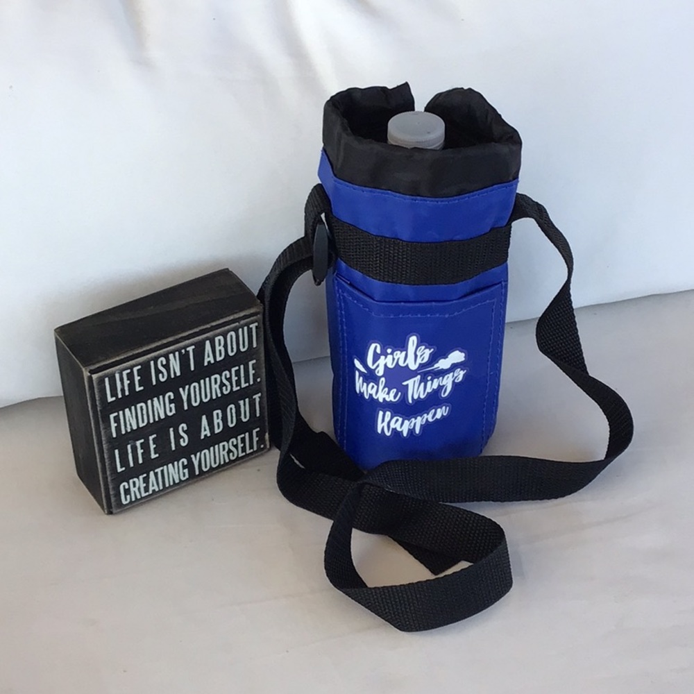 “Girls Make Things Happen” Water Bottle Carrier